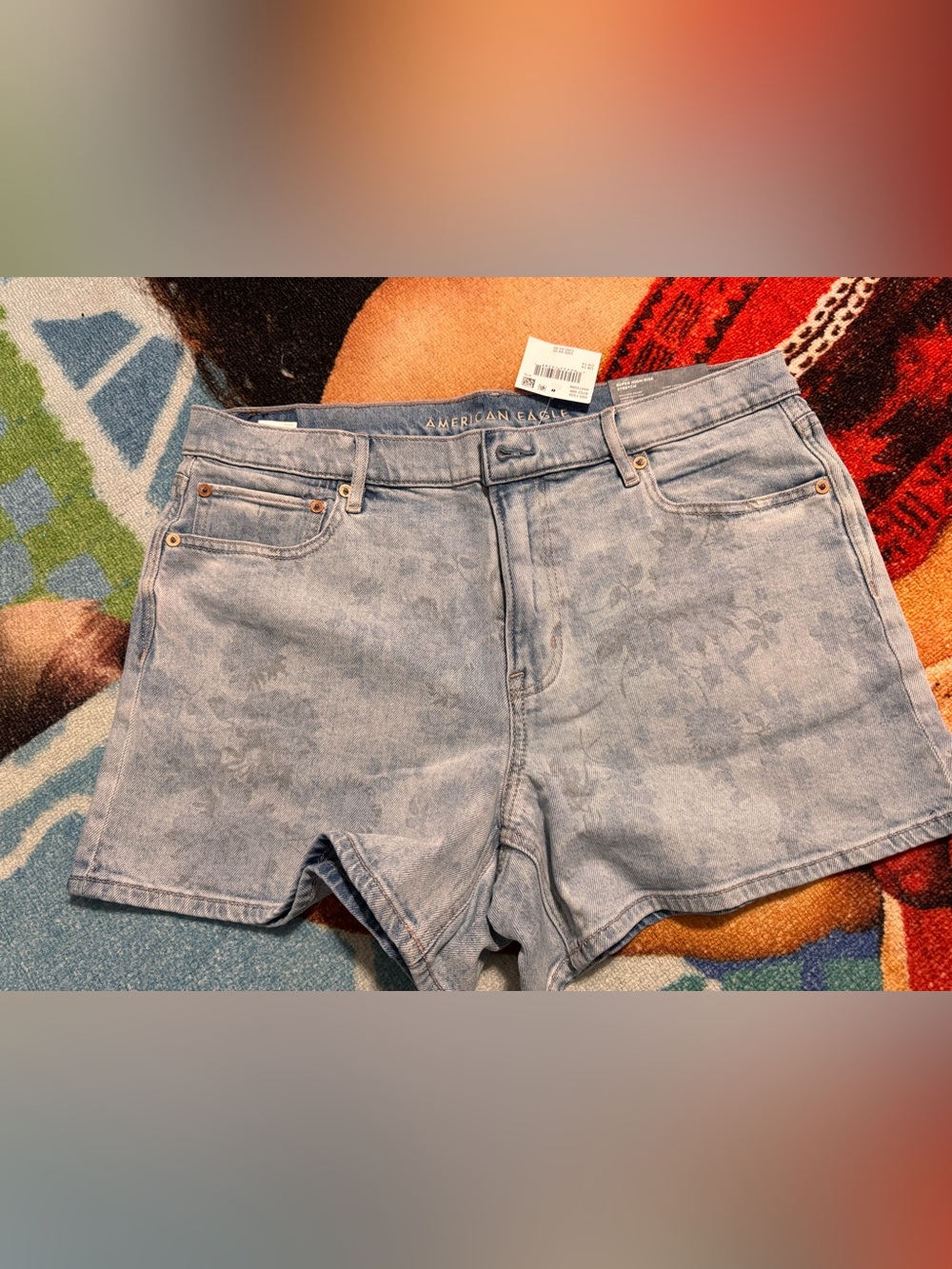 American Eagle Relaxed Light Blue Denim Shorts